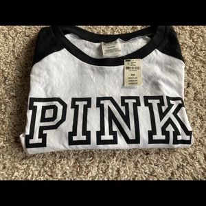 Pink T-Shirt 
White & Black
Size: M